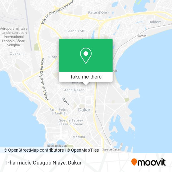 Pharmacie Ouagou Niaye map