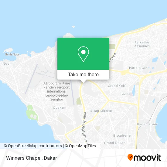 Winners Chapel map