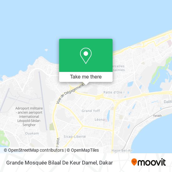 Grande Mosquée Bilaal De Keur Damel map