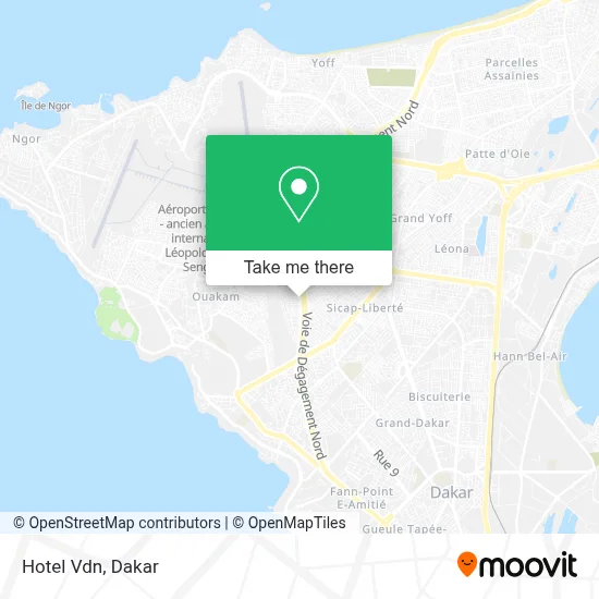 Hotel Vdn map