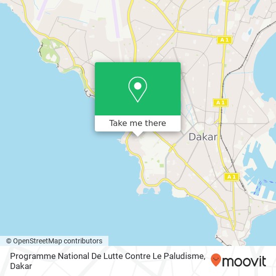 Programme National De Lutte Contre Le Paludisme map