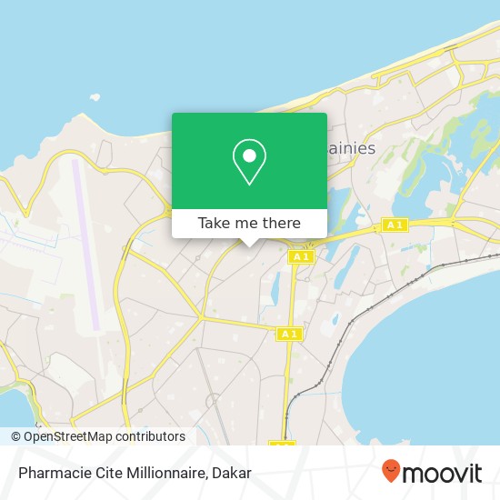 Pharmacie Cite Millionnaire map