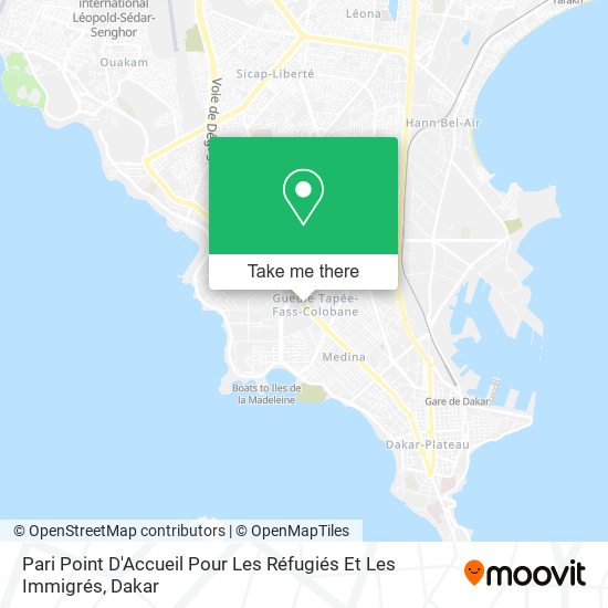 Pari Point D'Accueil Pour Les Réfugiés Et Les Immigrés map
