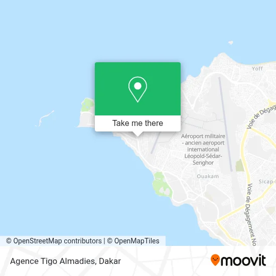 Agence Tigo Almadies map