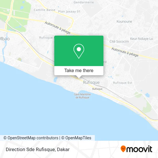 Direction Sde Rufisque map