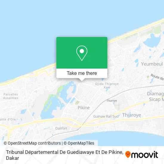 Tribunal Départemental De Guediawaye Et De Pikine map