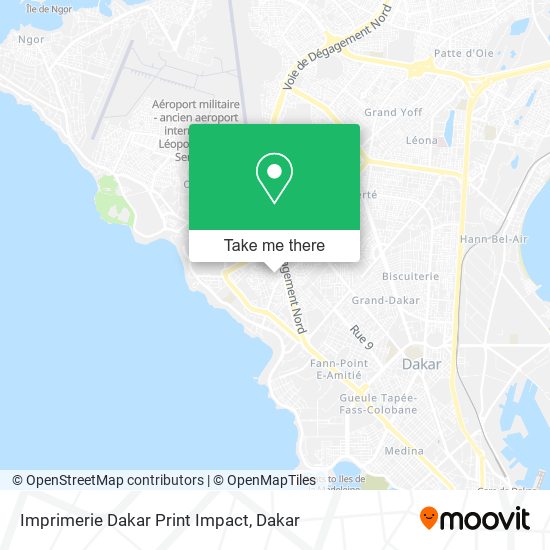 Imprimerie Dakar Print Impact map