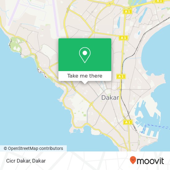 Cicr Dakar map