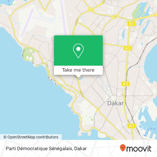 Parti Démocratique Sénégalais map