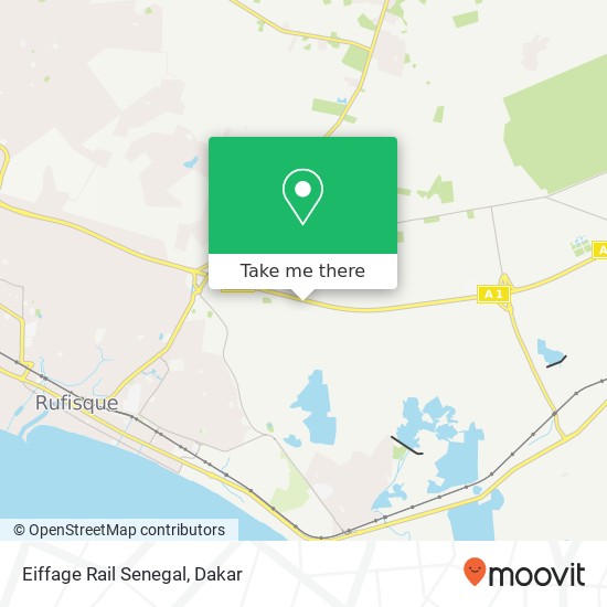 Eiffage Rail Senegal map