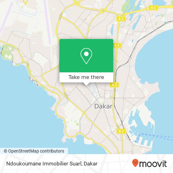 Ndoukoumane Immobilier Suarl map