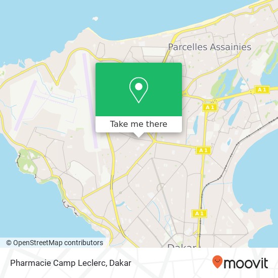 Pharmacie Camp Leclerc map