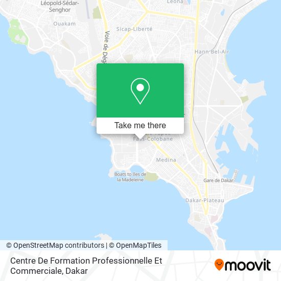 Centre De Formation Professionnelle Et Commerciale map