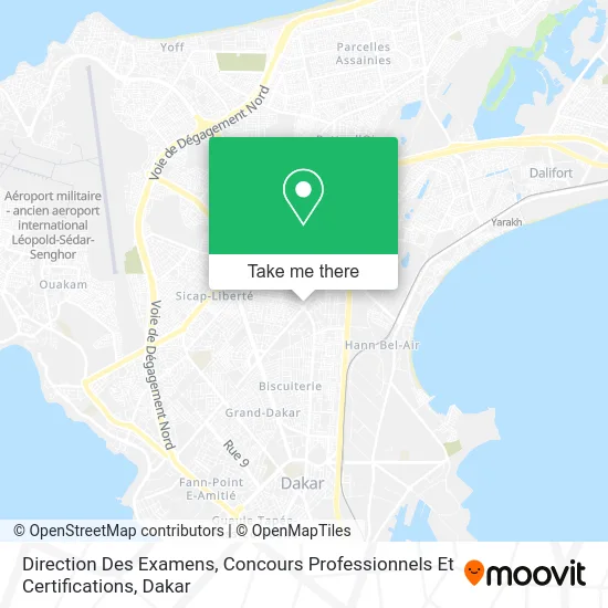 Direction Des Examens, Concours Professionnels Et Certifications map