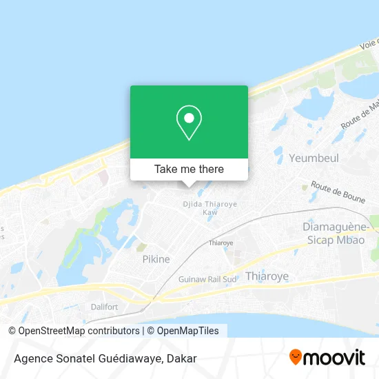 Agence Sonatel Guédiawaye map