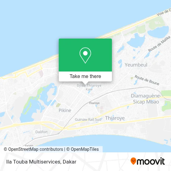 Ila Touba Multiservices map