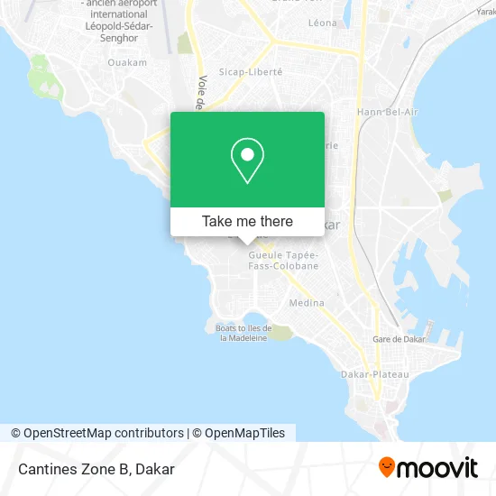 Cantines Zone B map