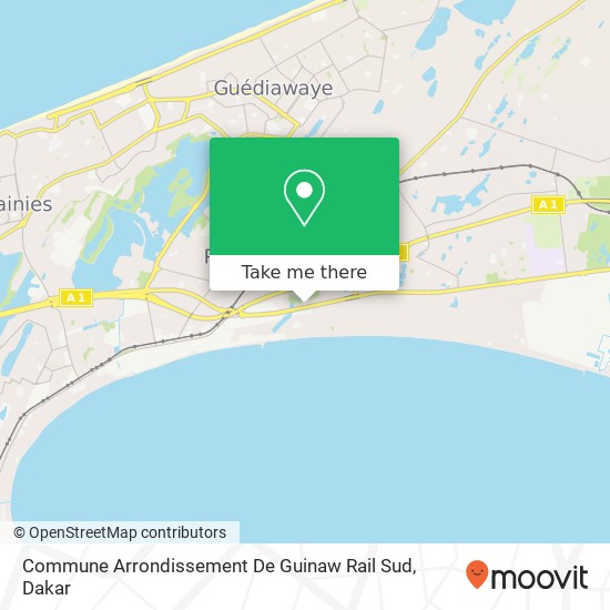 Commune Arrondissement De Guinaw Rail Sud map