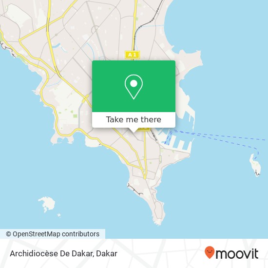 Archidiocèse De Dakar map