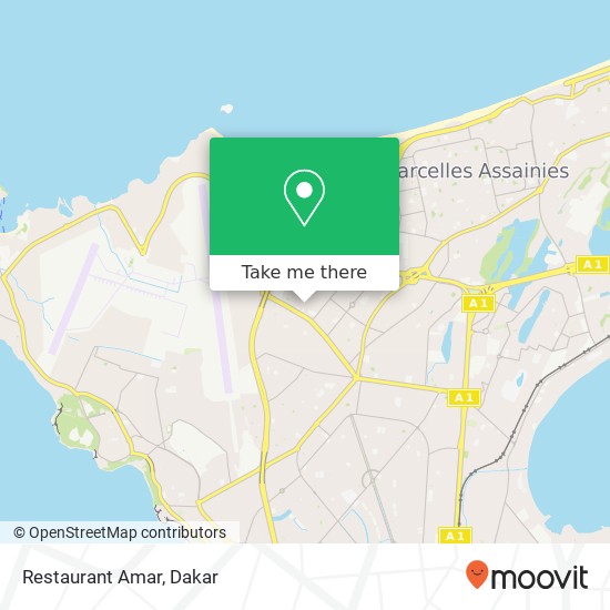 Restaurant Amar map
