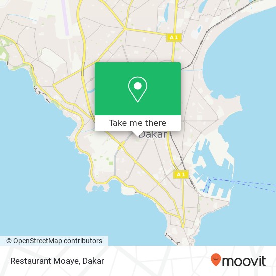 Restaurant Moaye map