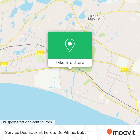 Service Des Eaux Et Forêts De Pikine map