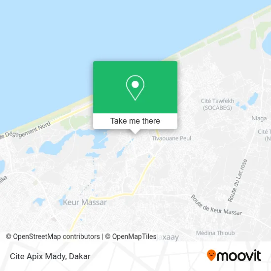 Cite Apix Mady map