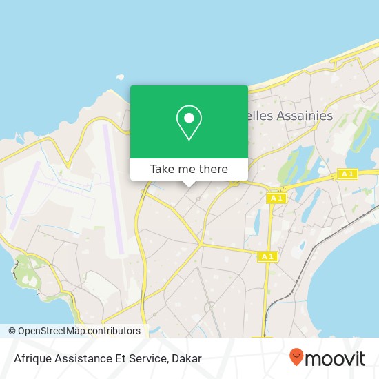 Afrique Assistance Et Service map