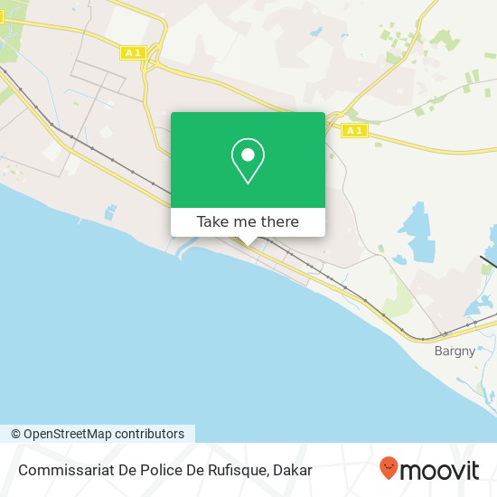 Commissariat De Police De Rufisque map