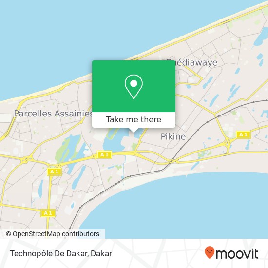 Technopôle De Dakar map