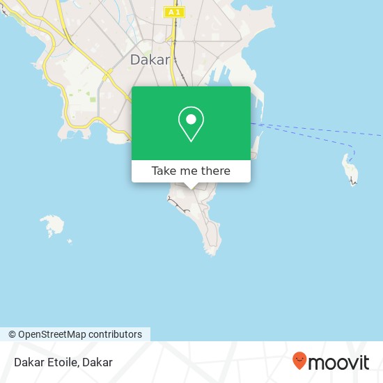 Dakar Etoile map