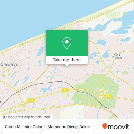 Camp Militaire Colonel Mamadou Dieng map