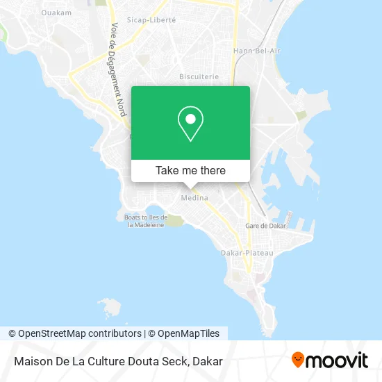 Maison De La Culture Douta Seck map