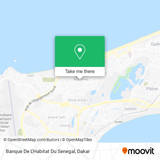 Banque De L'Habitat Du Senegal map