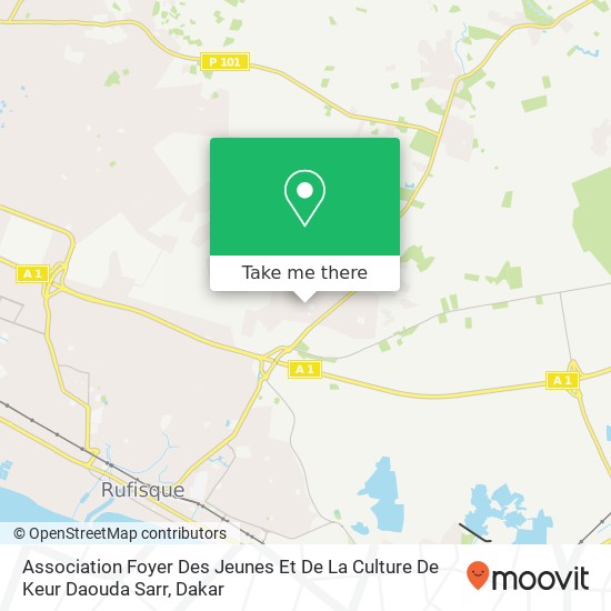 Association Foyer Des Jeunes Et De La Culture De Keur Daouda Sarr map