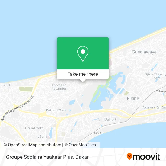 Groupe Scolaire Yaakaar Plus map