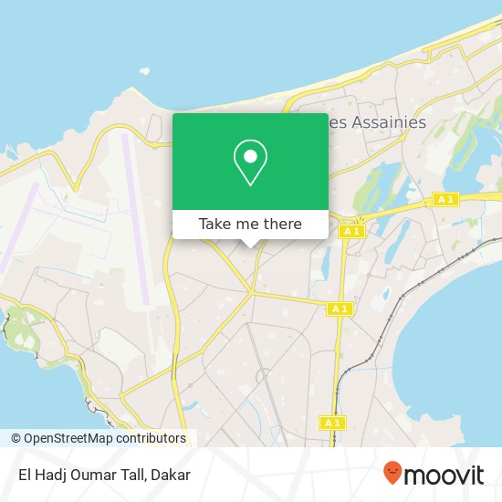 El Hadj Oumar Tall map