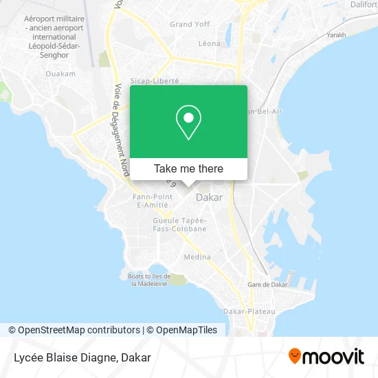 Lycée Blaise Diagne map