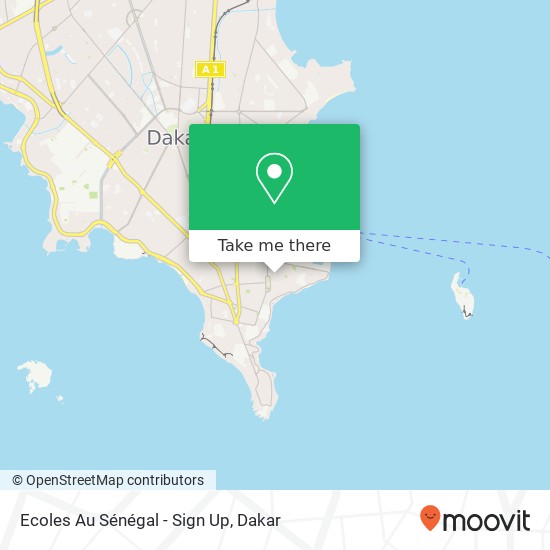 Ecoles Au Sénégal - Sign Up map