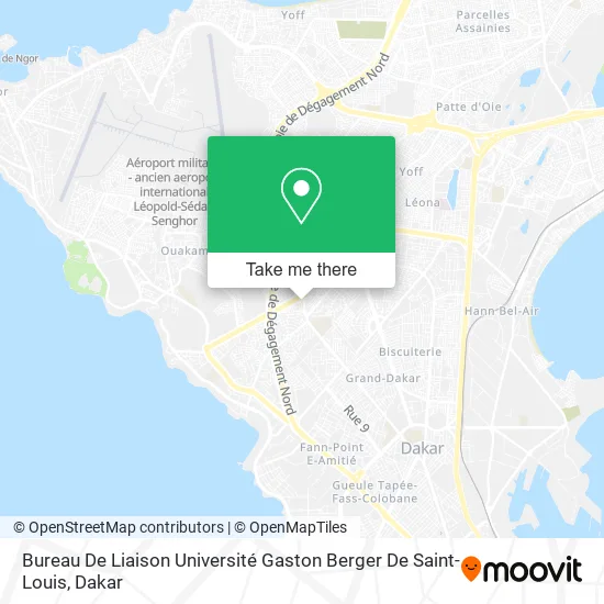 Bureau De Liaison Université Gaston Berger De Saint-Louis map