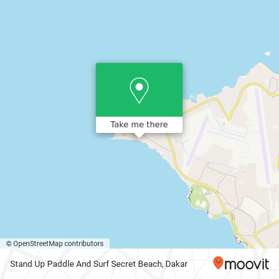Stand Up Paddle And Surf Secret Beach map