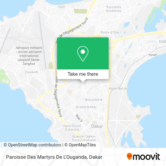 Paroisse Des Martyrs De L'Ouganda map