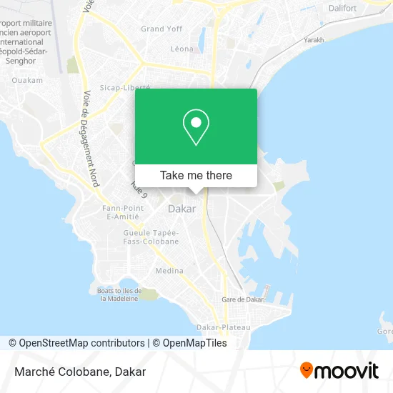 Marché Colobane map