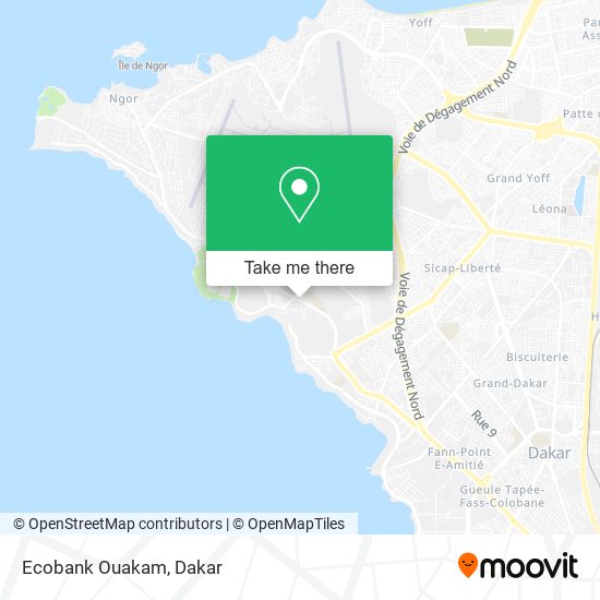Ecobank Ouakam map