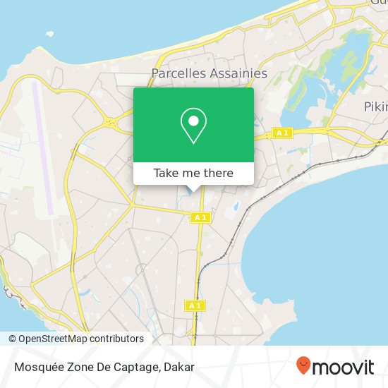 Mosquée Zone De Captage map
