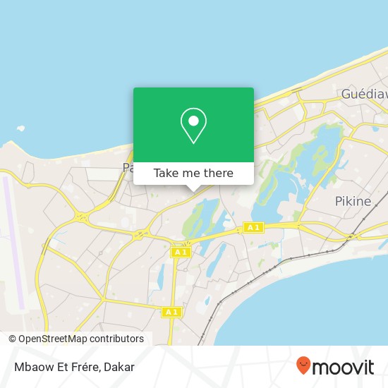 Mbaow Et Frére map