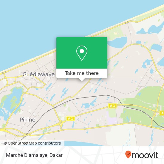 Marché Diamalaye map