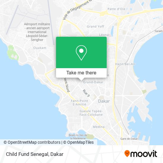 Child Fund Senegal map