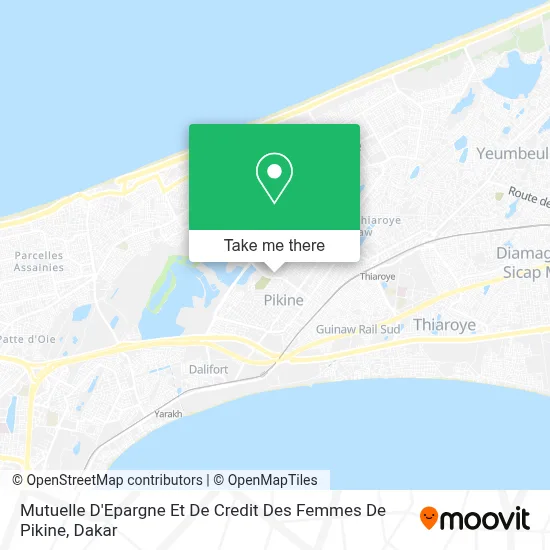Mutuelle D'Epargne Et De Credit Des Femmes De Pikine map