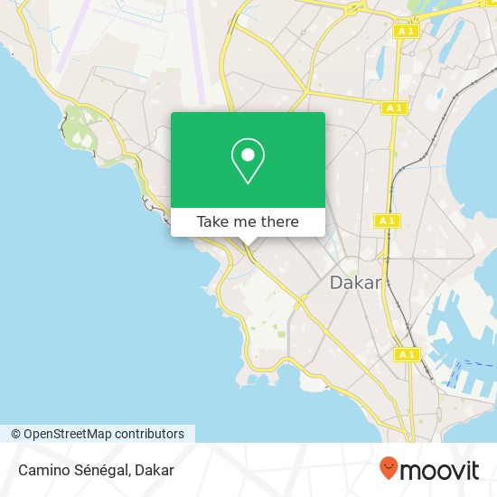 Camino Sénégal map
